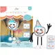  Figurină Glo Pals pentru petrecerea de baie + 2 cuburi senzoriale care strălucesc în apă