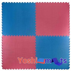    Covoraș puzzle YOSHIMAT SPARK 1m2 x 1m2 x 4 cm albastru și roșu