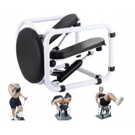    Stepper 7 în 1 cu frânghie și afișaj LCD cu suprafață rotativă, WEDEQU QS100