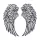  Wings Wall Sculpture Art Metal Hollow Out