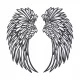  Wings Wall Sculpture Art Metal Hollow Out