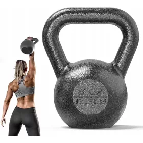  Kettlebell din fontă masivă PROIRON 8 kg Negru 1 buc.