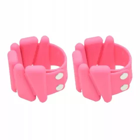    2x brățară unisex cu greutate reglabilă, brățară fitness roz