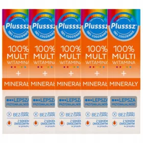   Plusssz 100% Multiwitamina + Minerały, 100 Tablete Efervescente