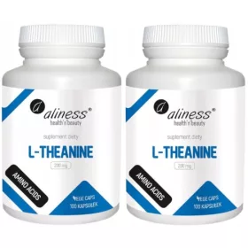   Supliment L-Teanina pentru Relaxare și Concentrare, 2 x 100 capsule
