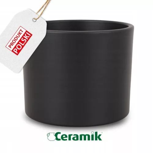 Husa ceramica neagra mata Ceramik 30,5 × 32 cm