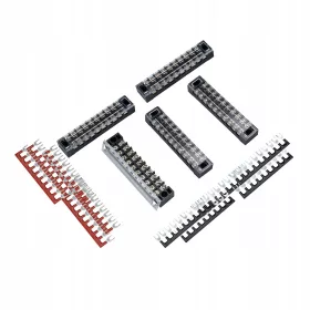    Serenable 5 seturi 10P dublu rând 600V 15A terminale cu șurub + jumper