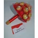  Frumos buchet de bomboane cadou Ferrero Rocher 24 cm