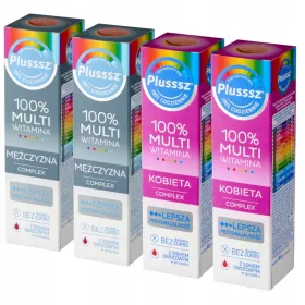   Set Complet de Suplimente Multivitamine pentru Bărbați și Femei Plusssz, 86 g fiecare