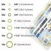 Set etanșări plate KKM SEALS 230 bucăți în 7 dimensiuni