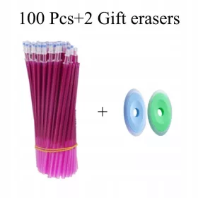    100 bucăți/lot rezerve pentru stilou cu gel șters albastru 0,5