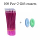  100 bucăți/lot rezerve pentru stilou cu gel șters albastru 0,5