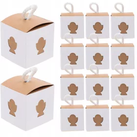  Happy 50 pungi pătrate de bomboane din carton
