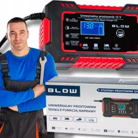    Redresor automat 12V/24V 10A Incarcator inteligent LCD pentru baterii