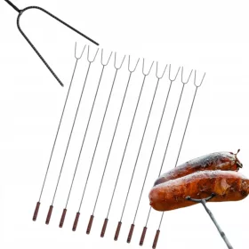 Bețe de foc de tabără 100 CM furculițe 10 bucăți