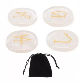   Pietre runice Pietre portabile de vindecare de cristal Chakra Pietre