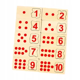    10x Blocuri de numărat din lemn, manipulări matematice pentru copiii mai mari