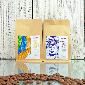  Set cadou - 2x boabe de cafea