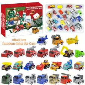    24 buc, diverse calendare de numărătoare inversă de Crăciun cu excavator