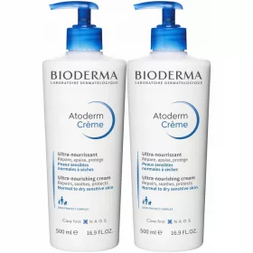   Crema Ultra Hidratantă Bioderma Atoderm, 1L (2 x 500ml) - Întreaga Familie