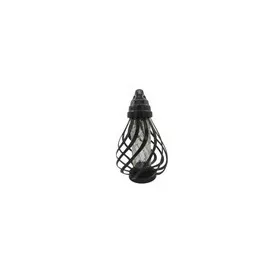   Lumânare Memorială Mare şi Elegantă pentru Mormânt, Negru, 36 cm