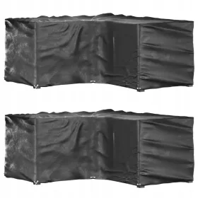  Husă de Protecție pentru Mobilier de Grădină din PE, Negru, 85x185x90 cm, Rezistentă la UV și Apă