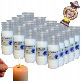   Rezerve Parafinice CHABER 3 de 14 cm, Durată de Ardere 35h – Ambalaj Ecologic