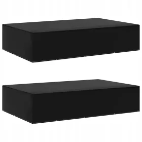   Huse pentru Mobilier Rattan 325x205x70 cm în Culoare Neagră