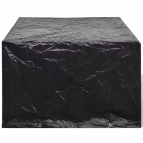   Husă de Protecție pentru Mobilier de Grădină Rattan, 113x113x73 cm, Neagră