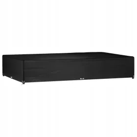   Husă de Protecție pentru Mobilier de Grădină din Ratan, PE, 325x205x60 cm, Negru