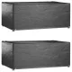Huse pentru Mobilier de Grădină din PE Negru 180x122x75cm Rezistente la UV și Apă