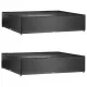 Husă de Protecție pentru Mobilier de Grădină, PE, Rezistentă la UV și Apă, 240x240x55 cm, Negru