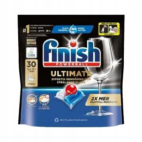   FINISH Powerball Ultimate All in 1 Tabs Capsule proaspete pentru mașina de spălat vase 30 buc