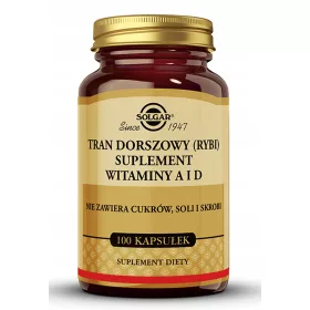   Ulei de Cod Solgar cu Vitaminele A și D pentru Imunitate - 100 Capsule