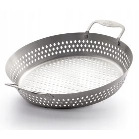  Wok Napoleon perforat din oțel inoxidabil