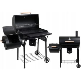    LUND GRIL CARBUNE CU SMOKER XXL GRIL 64x37CM CAMERA DE FUMAT ROTI GRIL