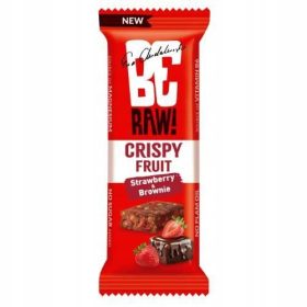    BeRAW Crispy Fruit Strawberry Brownie baton de fructe 40g NOU