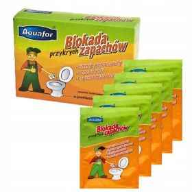    Aquafor pudra elimina mirosurile neplacute latrine de toaleta plic 40g