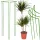  suport inel pentru plante cu flori, otel, verde, 90x37, 3 buc.