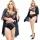  Ciorapi autoportanți PLUS SIZE 20 den cu dantelă florală ELASTAN Fenome