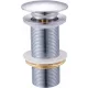 Ieșire cromată DURO 2503 click-clack fără preaplin, piesa filetată 98 mm