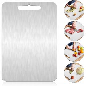   Deska de Tăiere Yamato din Oțel Inoxidabil 304, Dublă Față, 1.7 mm