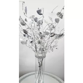 Vază Înaltă de 30 cm cu Buchet Cristal