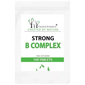   Complex de Vitamine B - 100 Tablete, Formula Avansată cu Absorbție Superioară