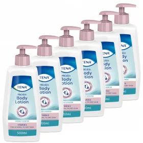   Set 6 flacoane TENA ProSkin Body Lotion cu pompă pentru piele normală și uscată