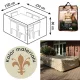 Husă de Protecție pentru Mobilier de Grădină cu Model de Crini, Bej
