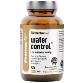   Pharmovit Herballine Water Control - Supliment pentru Controlul Greutății și Detoxificare, 60 capsule