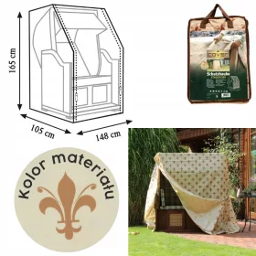   Husă de Protecție pentru Mobilier de Grădină cu Model de Lalele Bej