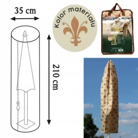   Husă pentru Umbrelă de Grădină cu Model de Lalele - Bej/Elegant