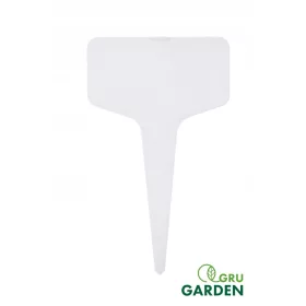  Farfurii albe 6x3cm pentru descrierea plantelor, 100 buc.